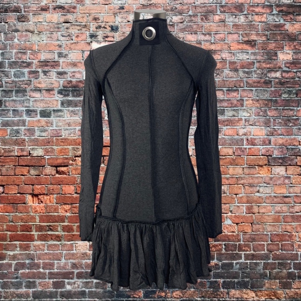 Rare Shrine Metropolis Mad Max Apocalyptic Burning Man Gray Dress XL